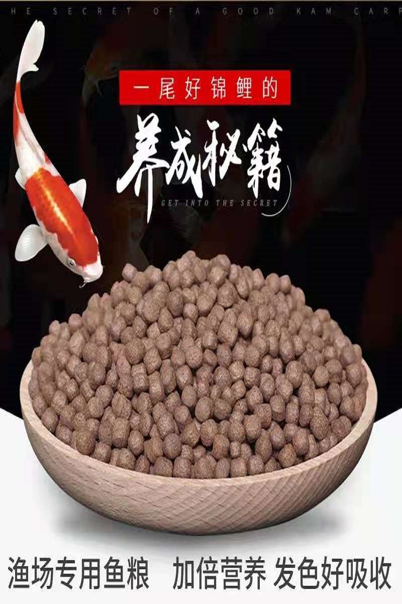 小型鱼观赏鱼小金鱼通用鱼料鱼粮锦鲤鱼食鱼饲料颗粒型