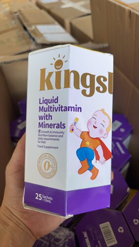 临期 kingslac可维思儿童多种复合维生素VC婴幼儿多维锌25条一盒