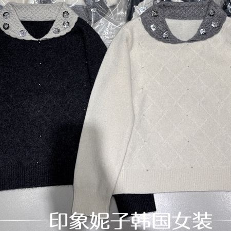 欧洲站2025冬季新款毛针织衫