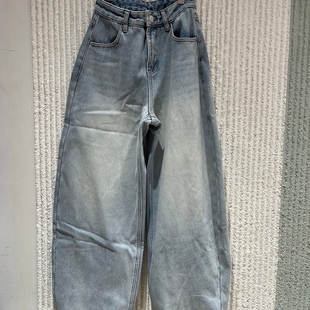 女复古加绒长裤 MYPH高腰宽松弯刀牛仔裤 1720 新款 欧洲站2025冬季