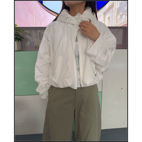 2026春季连帽宽松短外套女百搭