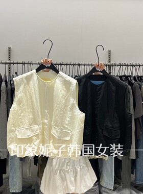 韩国进口秋季新款立领宽松马夹