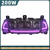 E200PONE E125 E100升级大灯外置电车改装 九号E200PMK2 透镜 高亮