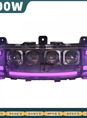 九号E200PMK2 E200PONE E125 E100升级大灯外置电车改装透镜 高亮