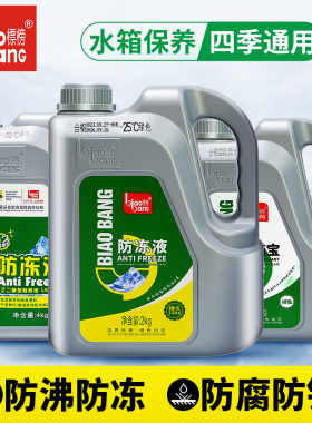 标榜汽车防冻液-42℃发动机冷却液除垢水箱宝红绿色大众通用2KG