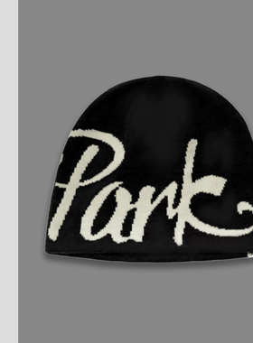 TURN2SPRING 小众设计感 日系字母提花针织帽护耳保暖 冷帽