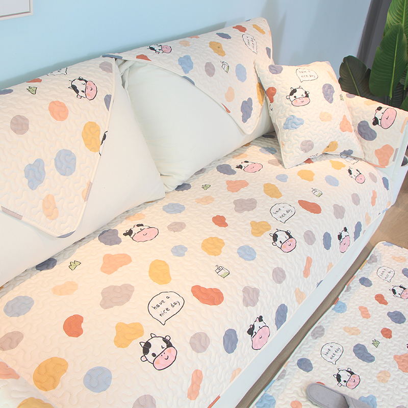 四季通用沙发垫全棉北欧防滑定制