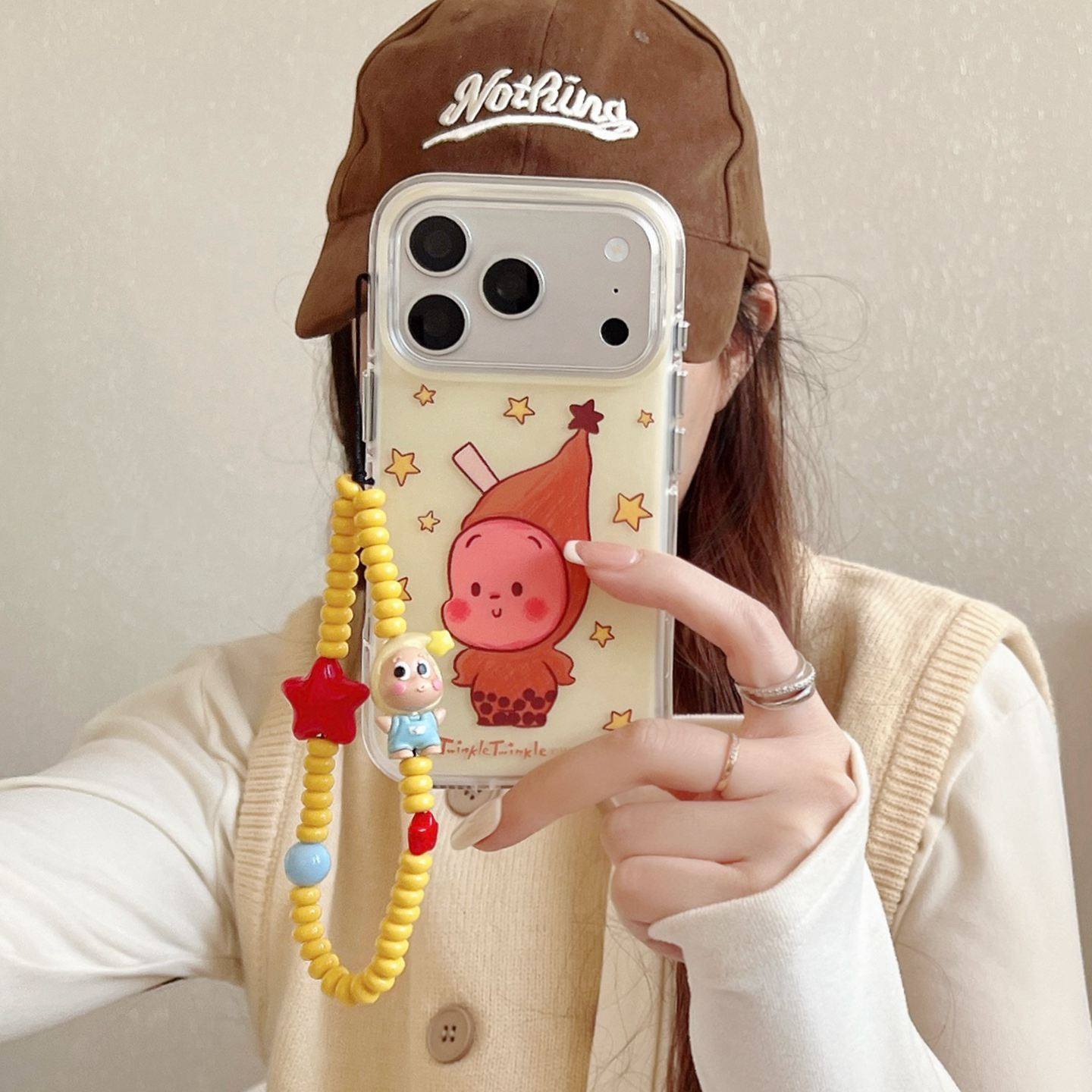 可爱油画涂鸦珍珠奶茶星星男孩适用于iphone17promax苹果14手机壳15新款16pro女13少女心17pm磨砂,3C数码配件,手机保护套/壳,淘宝优惠券,粉丝福利购,淘宝优惠卷