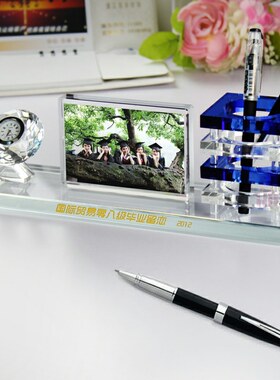 纪念品书房桌面办公用品龙晶行