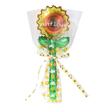 开学季气球实向日葵花束气球用
