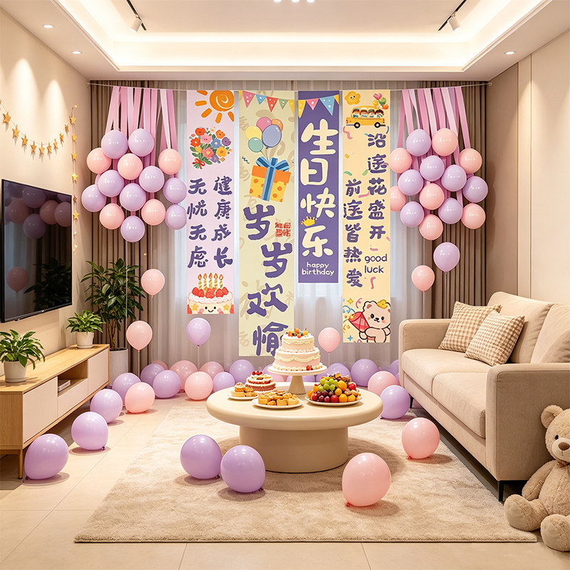 【超有氛围生日装饰套装】图片