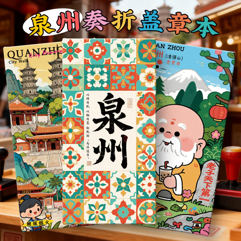 新品【泉州盖章本】文创西街旅游
