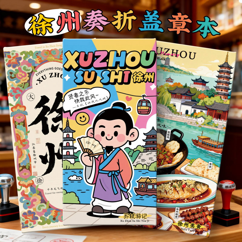 新品【徐州盖章本】文创苏轼旅游