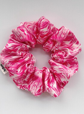 Achen/粉黛虎 原创自制大肠发圈韩系休闲可爱小众发圈条纹缎头绳