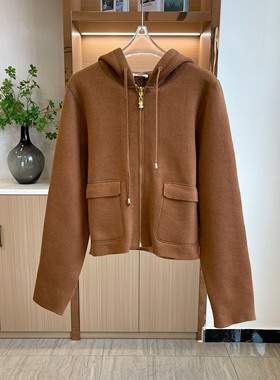 CE两面可穿 高品质 学院风连帽针织开衫羊毛外套802