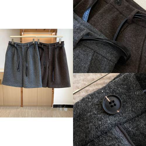 LO~~短裤中裤直筒女装腰带款