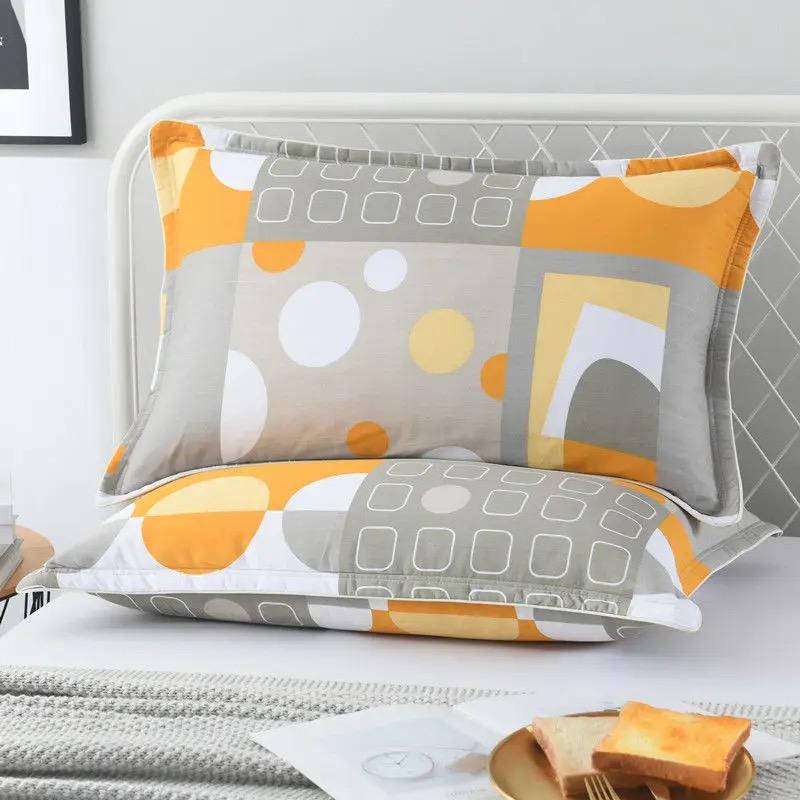 夹棉广东枕套无品牌纯棉拉链