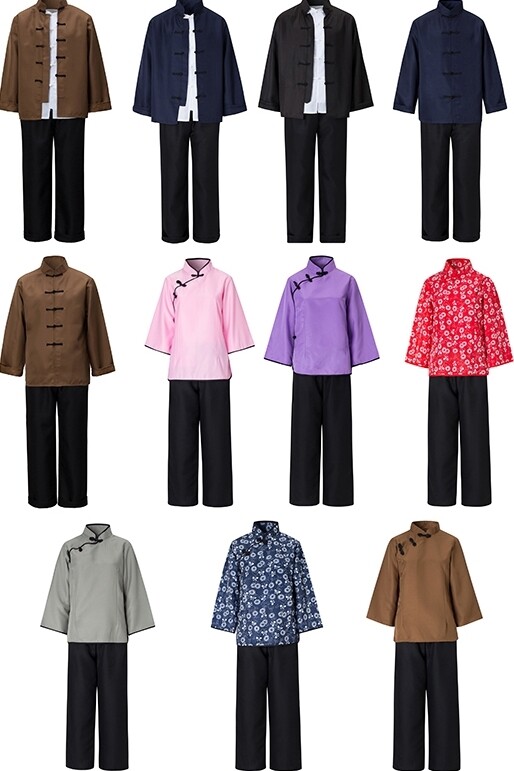 80年代怀旧服装儿童表演服农村劳动店小二农民六一儿童村民老百姓