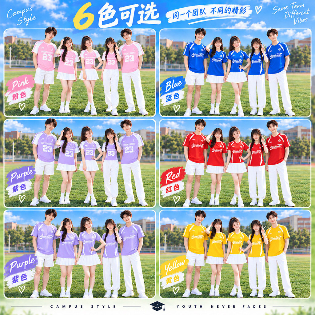 初中大学生运动会啦啦队演出服