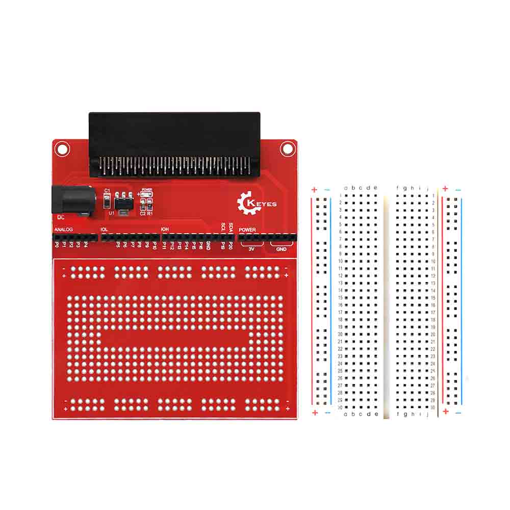 KEYES microbit原型扩展板V2板载面包板micro:bit开发板扩展-封面