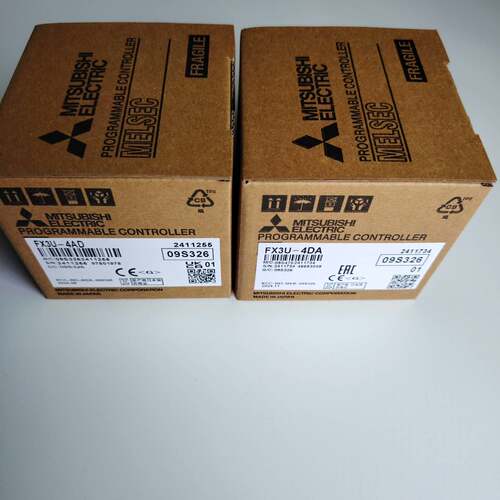 可维修FX3U-4AD，360FX3U-4D，是模拟量输入模块一台。议价