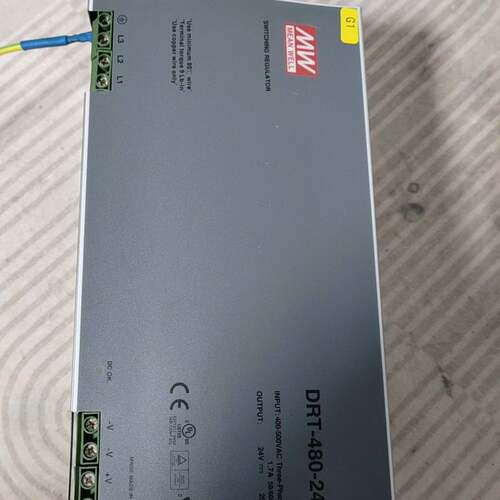 可维修DRT-480-24三相工业电源，24V 20A，输入3议价
