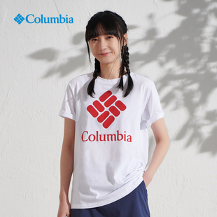 运动户外休闲印花T恤AR2373 Columbia哥伦比亚圆领短袖 女春夏新款