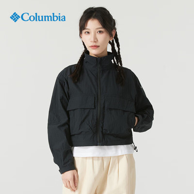 Columbia哥伦比亚春夏新款户外女旅行休闲运动立领夹克外套WR3469