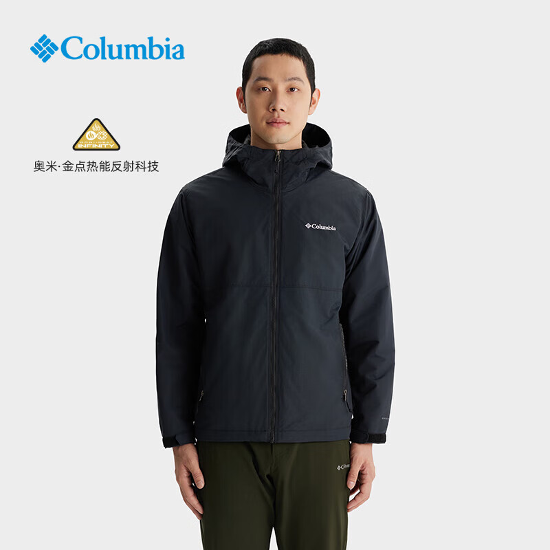 哥伦比亚秋冬款男保暖拒水冲锋衣