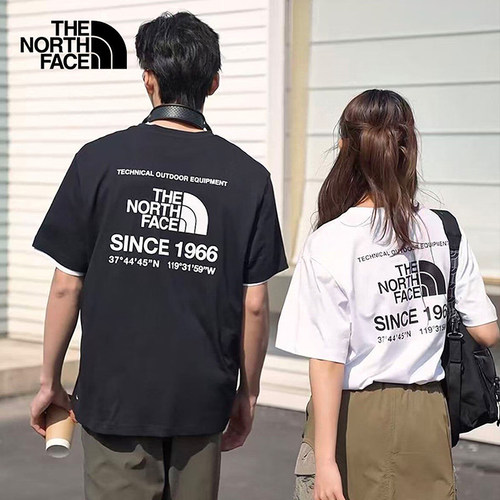 北面男女户外速干透气短袖T恤