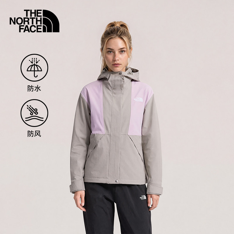 TheNorthFace北面冲锋衣女士26秋冬新款户外休闲防水硬壳夹克外套