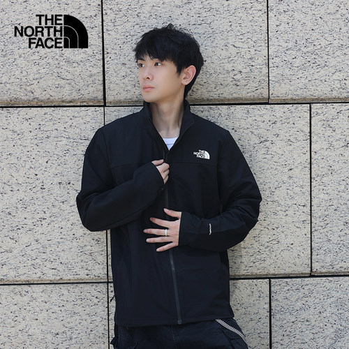 北面秋冬新款男防风防泼水软壳衣