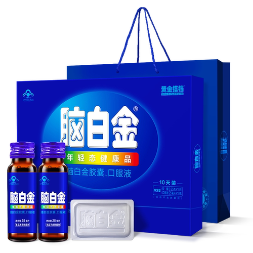 脑白金官方旗舰店中老年改善睡眠老人褪黑素口服液胶囊保健品礼盒