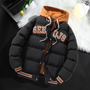 2023新短款羽绒棉服男款冬季加厚晋江棉衣男装棉袄ins假两件外套