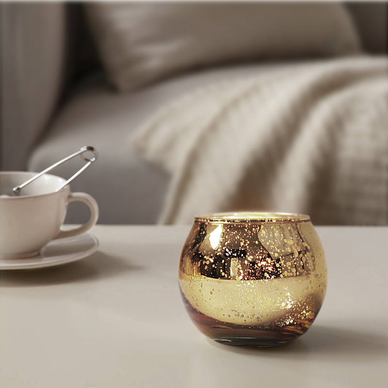 轻奢简约北欧风摆件玻璃烛台