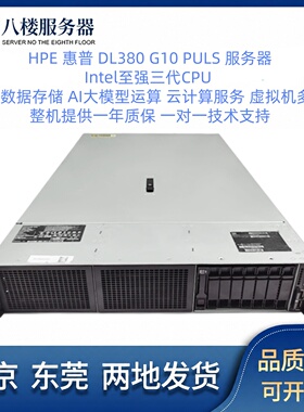 HP惠普DL380 G10 PULS 380G10服务器机架式1U刀片式ERP数据存储