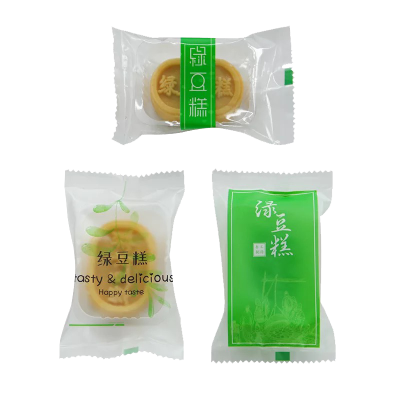 绿豆糕包装袋配内托磨砂机封袋