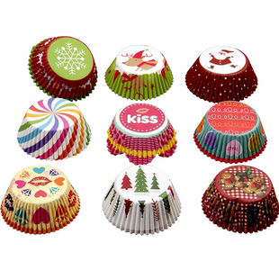 耐高温蛋糕纸杯纸托马芬麦芬杯雪媚娘青团糕点包装纸垫烘焙烤箱用