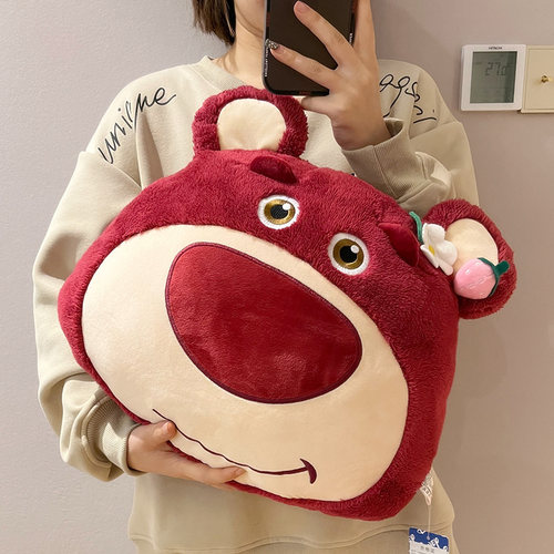 草莓熊抱枕女生睡觉娃娃生日礼物