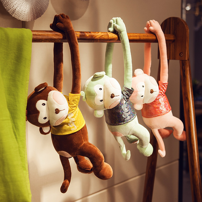 猴子玩偶毛绒玩具可悬挂礼物