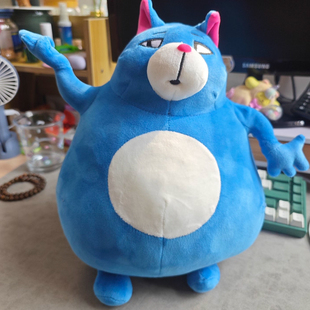 月半猫咪玩偶搞怪胖猫公仔挂件睡觉抱枕毛绒玩具娃娃女生生日礼物