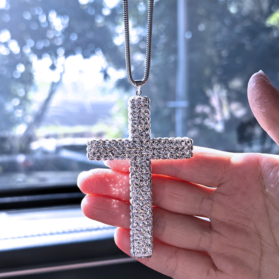 汽车十字架挂件个性男女车内吊坠