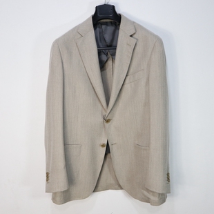 春秋款 175 米色休闲西服羊绒时尚 标准版 100B 商务 蓝豹