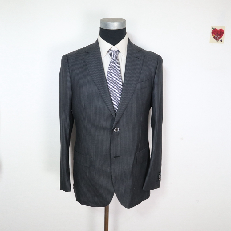 蓝豹lampo春秋条纹单西