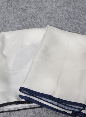 蓝豹/男士白色商务款口袋巾 100%桑蚕丝面料 33*33cm