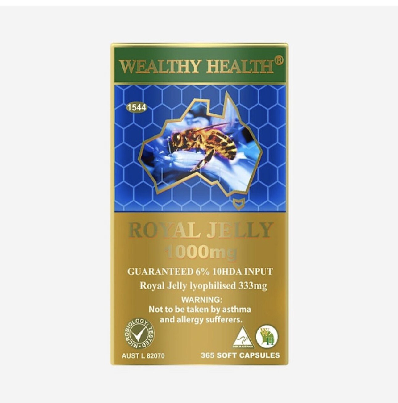 澳洲直邮Wealthy Health富澳康蜂王浆胶囊120粒365粒