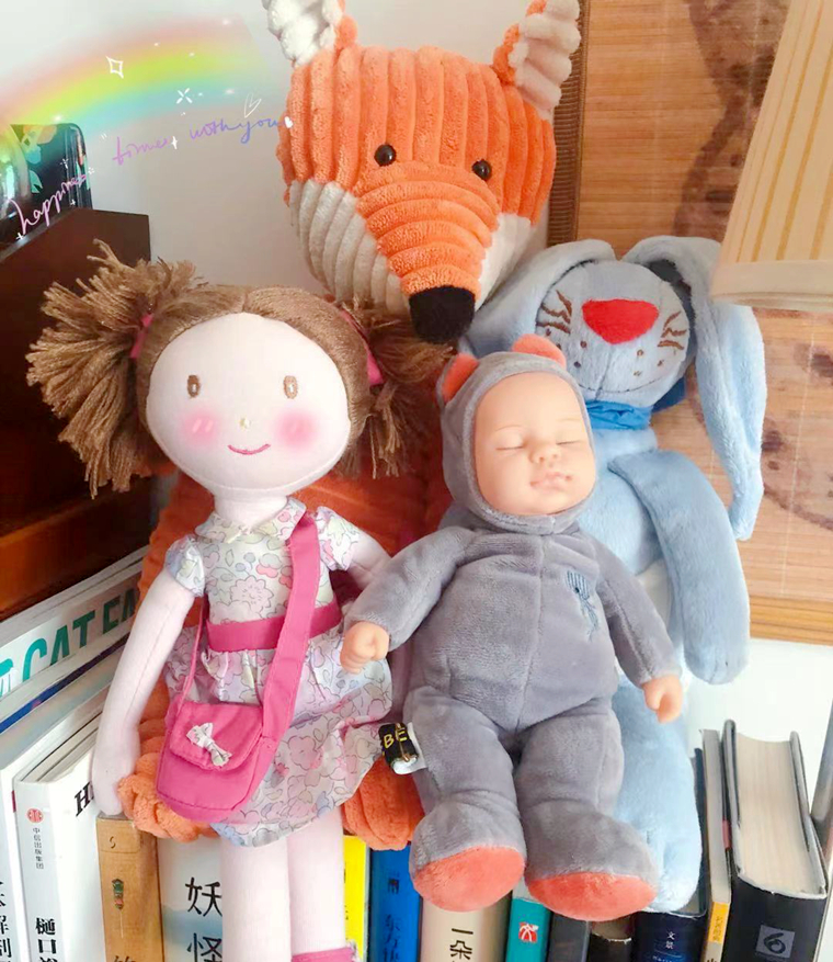 两个包邮 乐睡宝贝 柔软安抚娃娃过家家仿真睡眠安抚娃娃毛绒玩具