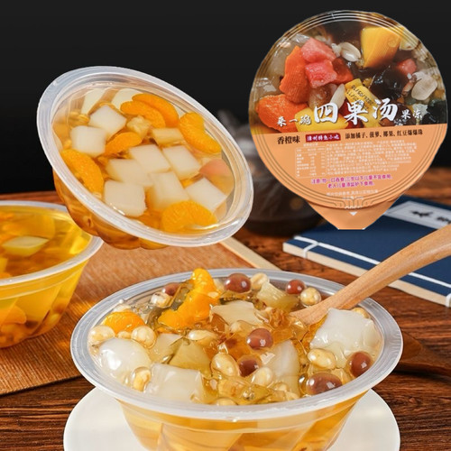 福建漳州特色小吃四果汤果冻