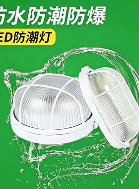 LED消防应急防潮防水防尘冷库配电房地下室三防吸顶灯电井壁灯36W