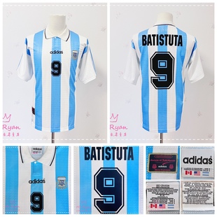 1994 世界杯 94-96 阿根廷 主场球衣 9号 巴蒂/10号 马拉多纳